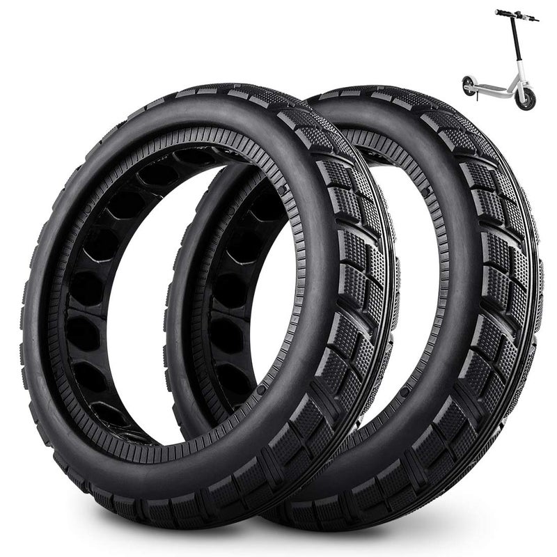 FOXNSK 8.5 Inch Solid Tire Tyre for Mijia M365  Front/Rear Rubber Tire Wheel Replacement for Electric Scooter 8 1/2x2 Anti-Slip (2 PCS) - Image 1